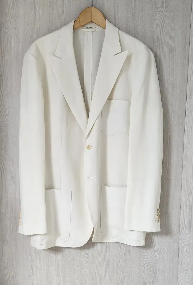 [New]Hermès White Cotton and linen blazer