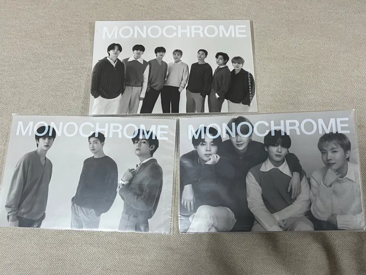 BTS bangtan Monochrome Unit Print Photo photocard Transfer of Prints