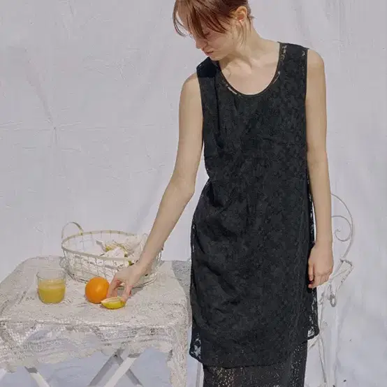 보카바카 Lace Layered Long Dress 스몰