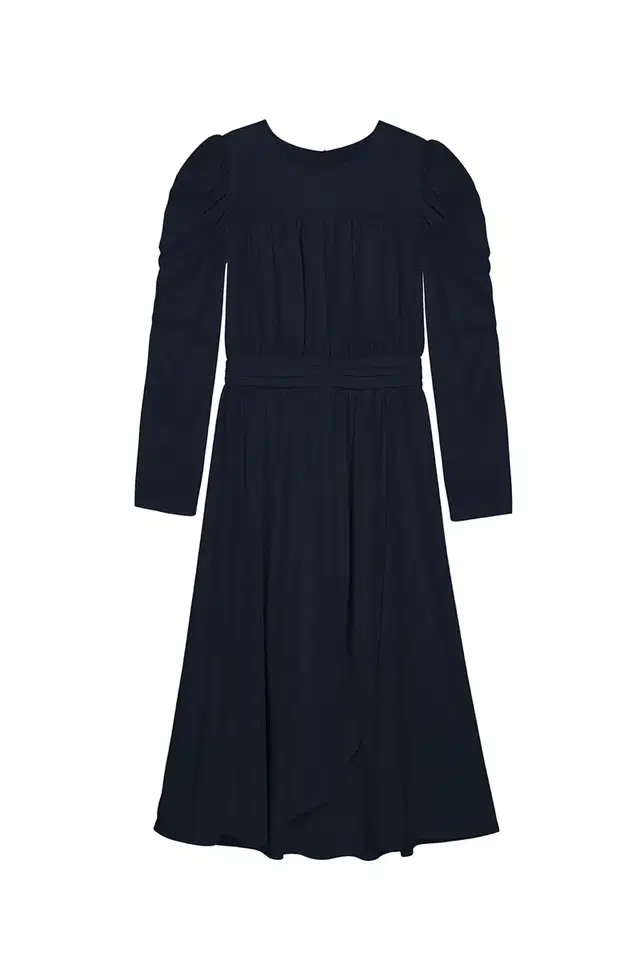 쟈니헤잇재즈 SHIRRING LONG DRESS - NAVY 36