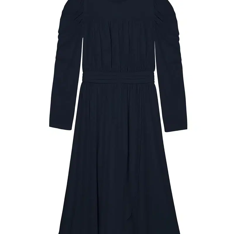 쟈니헤잇재즈 SHIRRING LONG DRESS - NAVY 36