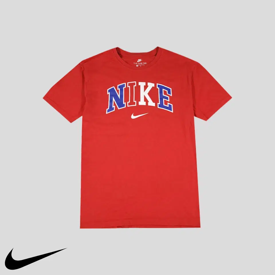 Nike Red bloo Spell Logo Printed Cotton100 Round Neck Short Sleeve T-Shirt S