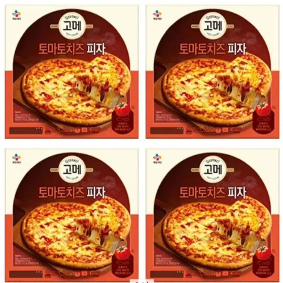 고메치즈피자4판 갈릭치즈피자,스윗치즈피자,토마토치즈피자11290원