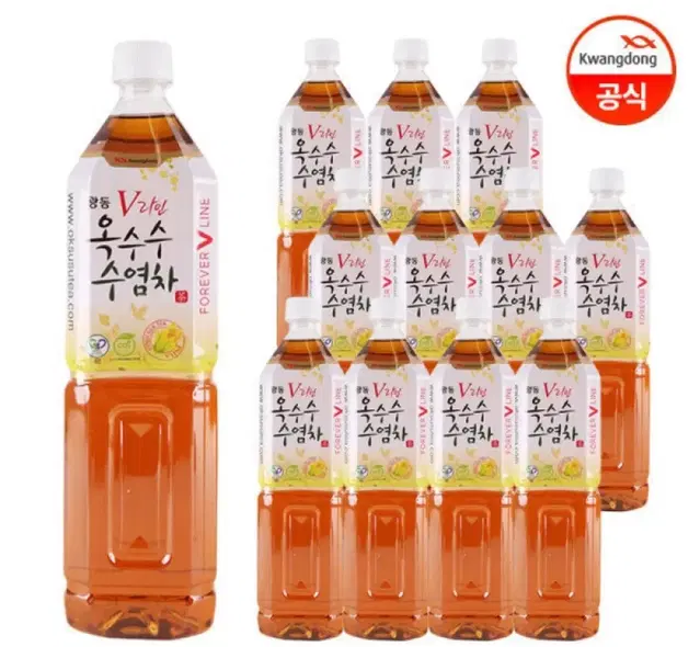 광동 옥수수수염차 1.5L 12개 유라벨