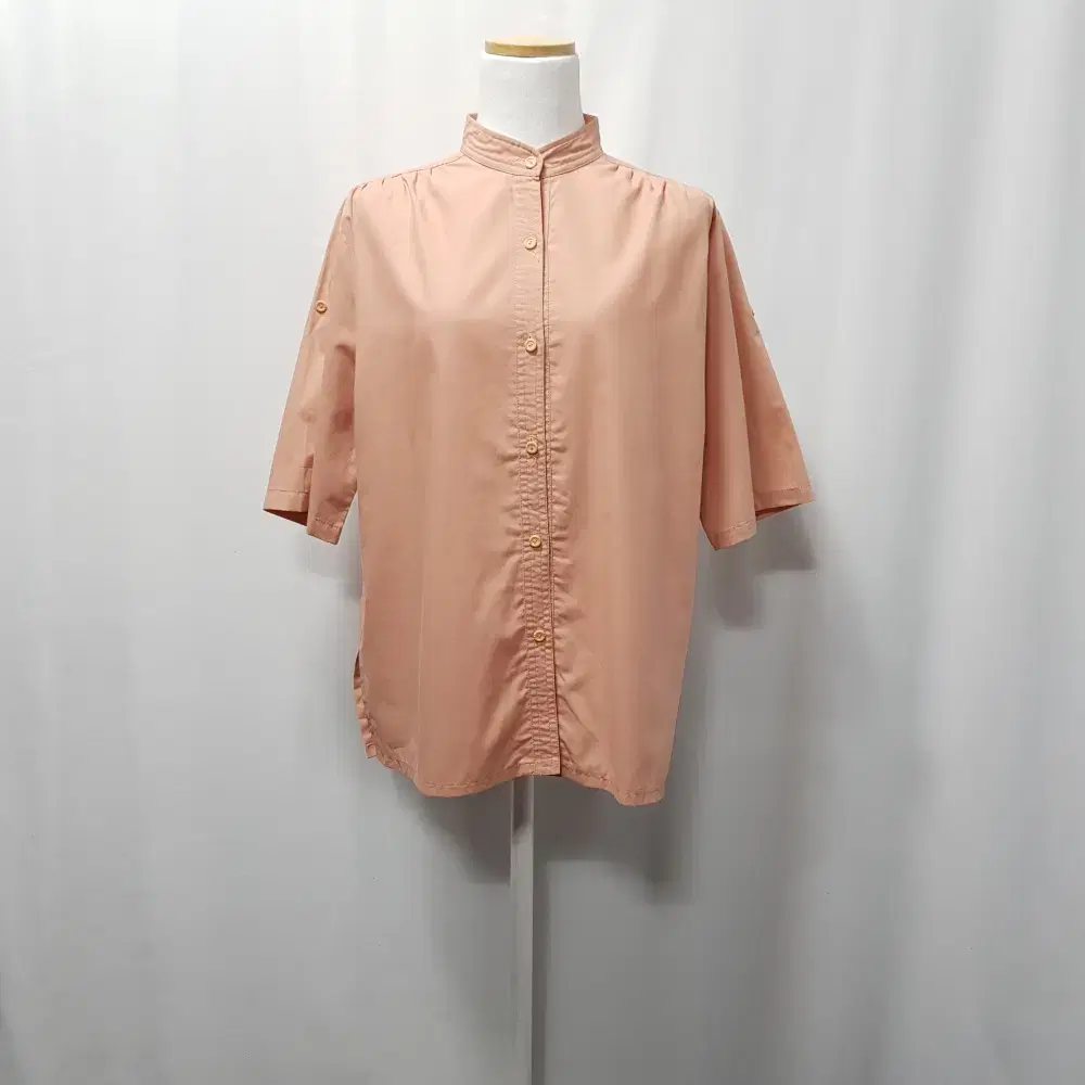 JPN Vintage henry neck short sleeve shirt WL E535