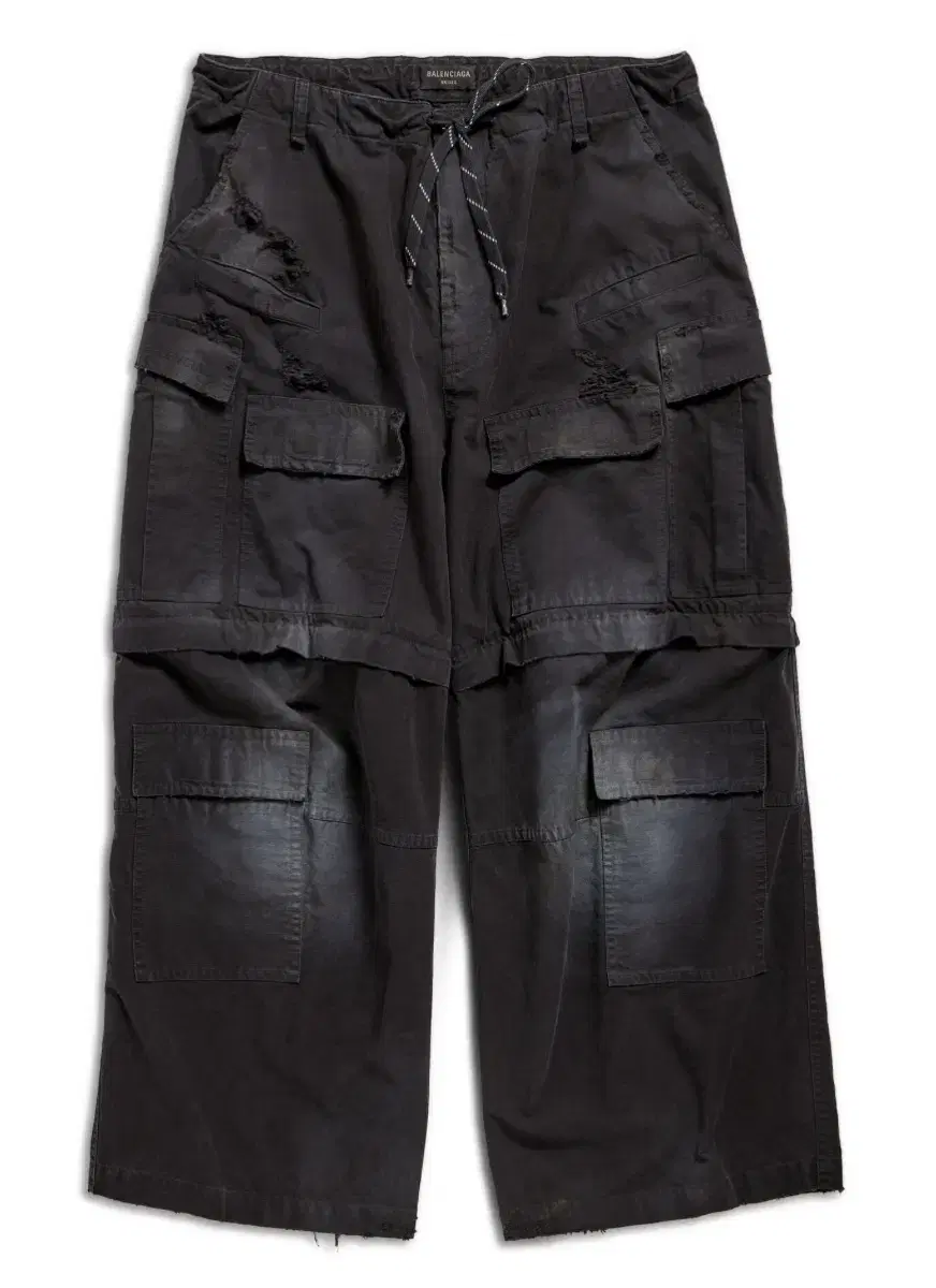 Balenciaga 24SS Large Cargo Pants Black XS