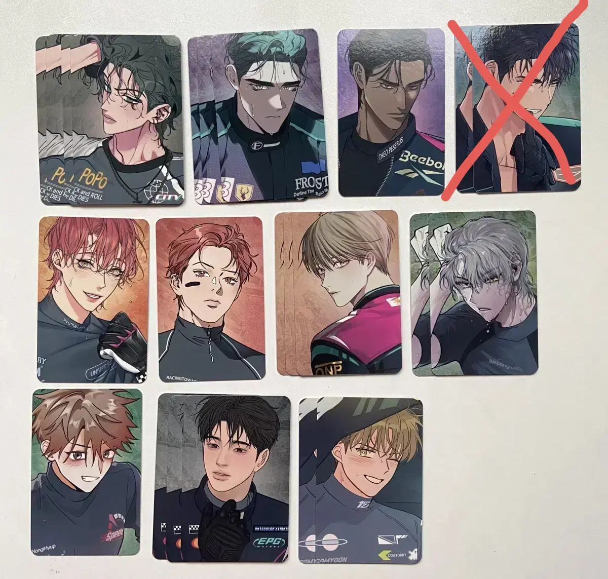 UppingPopup photocard wts (both partner racers)