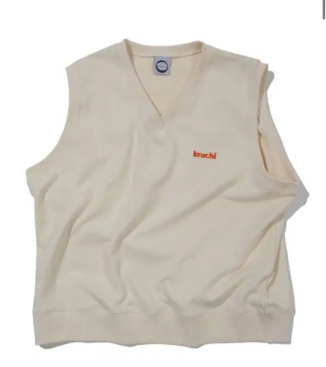 크루치 조끼 베스트 KRUCHI LOGO V NECK SWEAT VEST