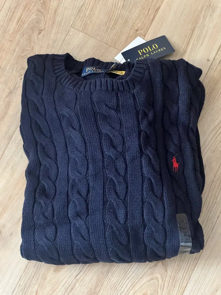 Polo Cable Knit Sweater XXL 2XL (New)