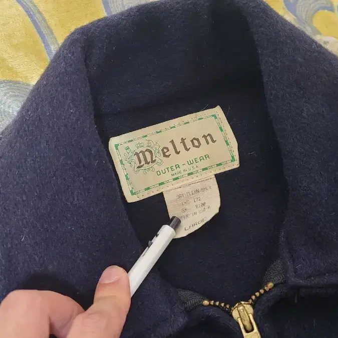 70s melton wool mackinaw jacket