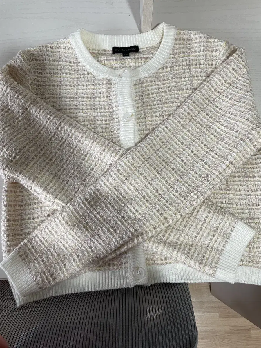 SPAO tweed cardigan