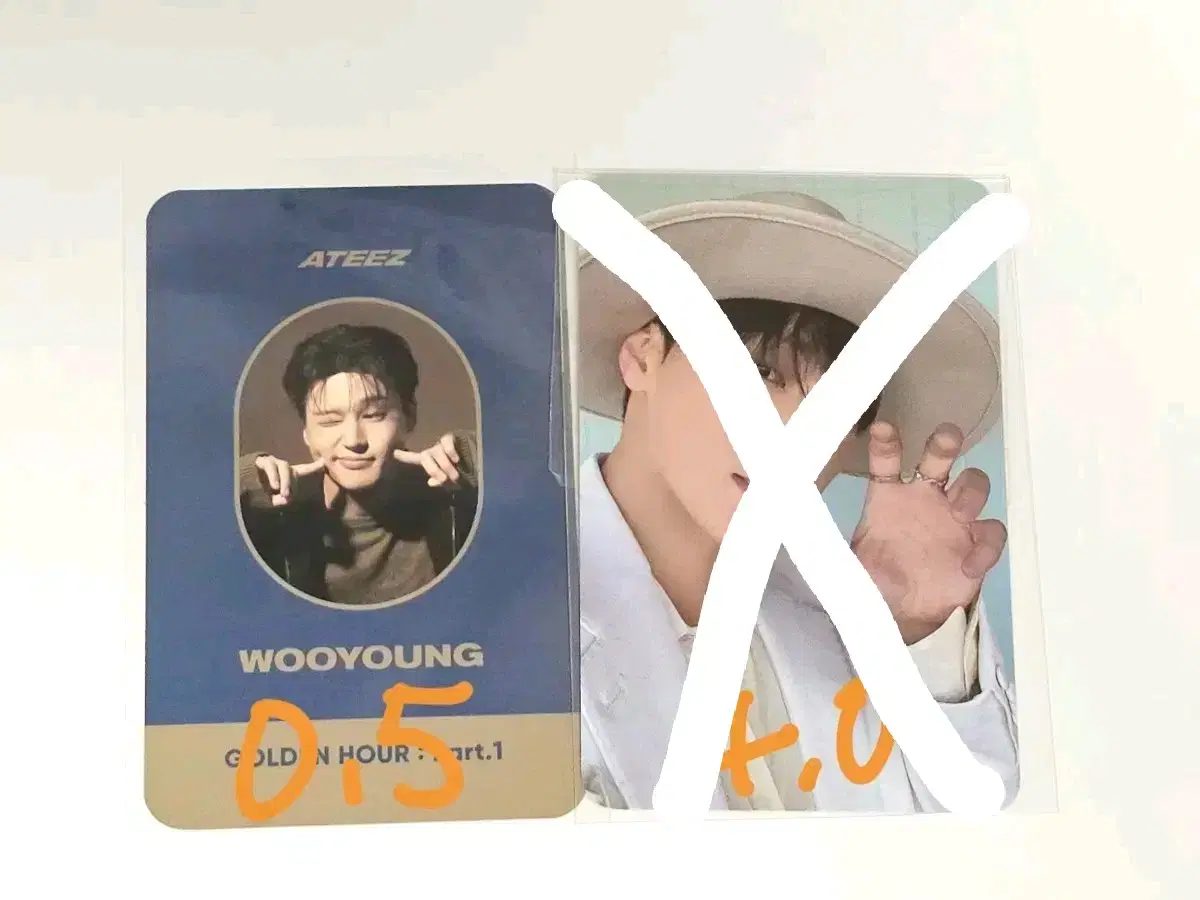 ateez wooyoung san popupphotocard wts