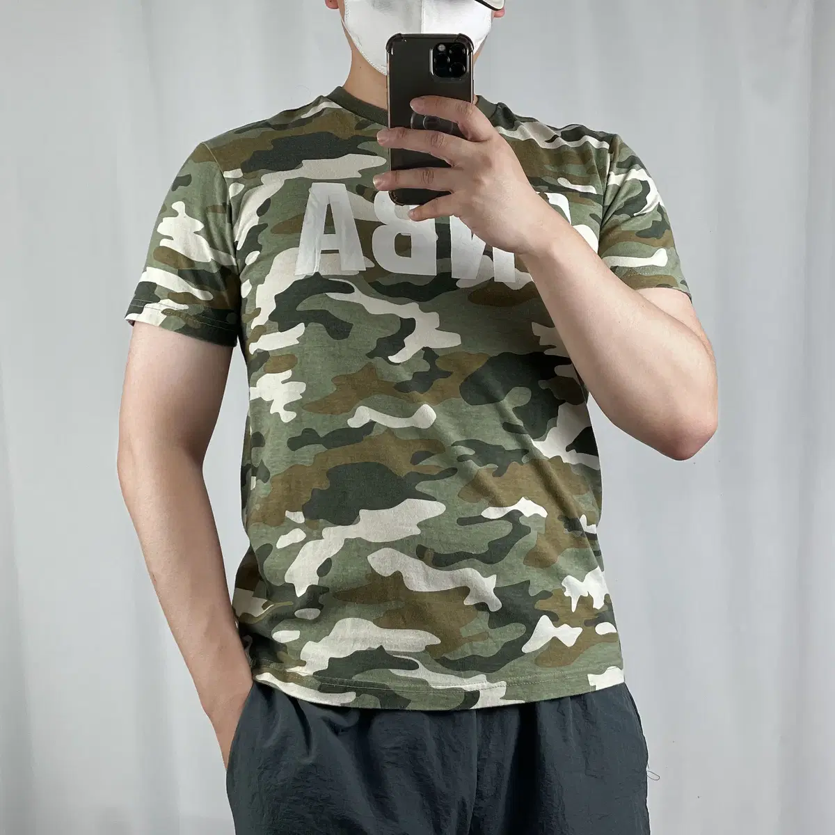 NBA Camo Round Short Sleeve Tee M .240621