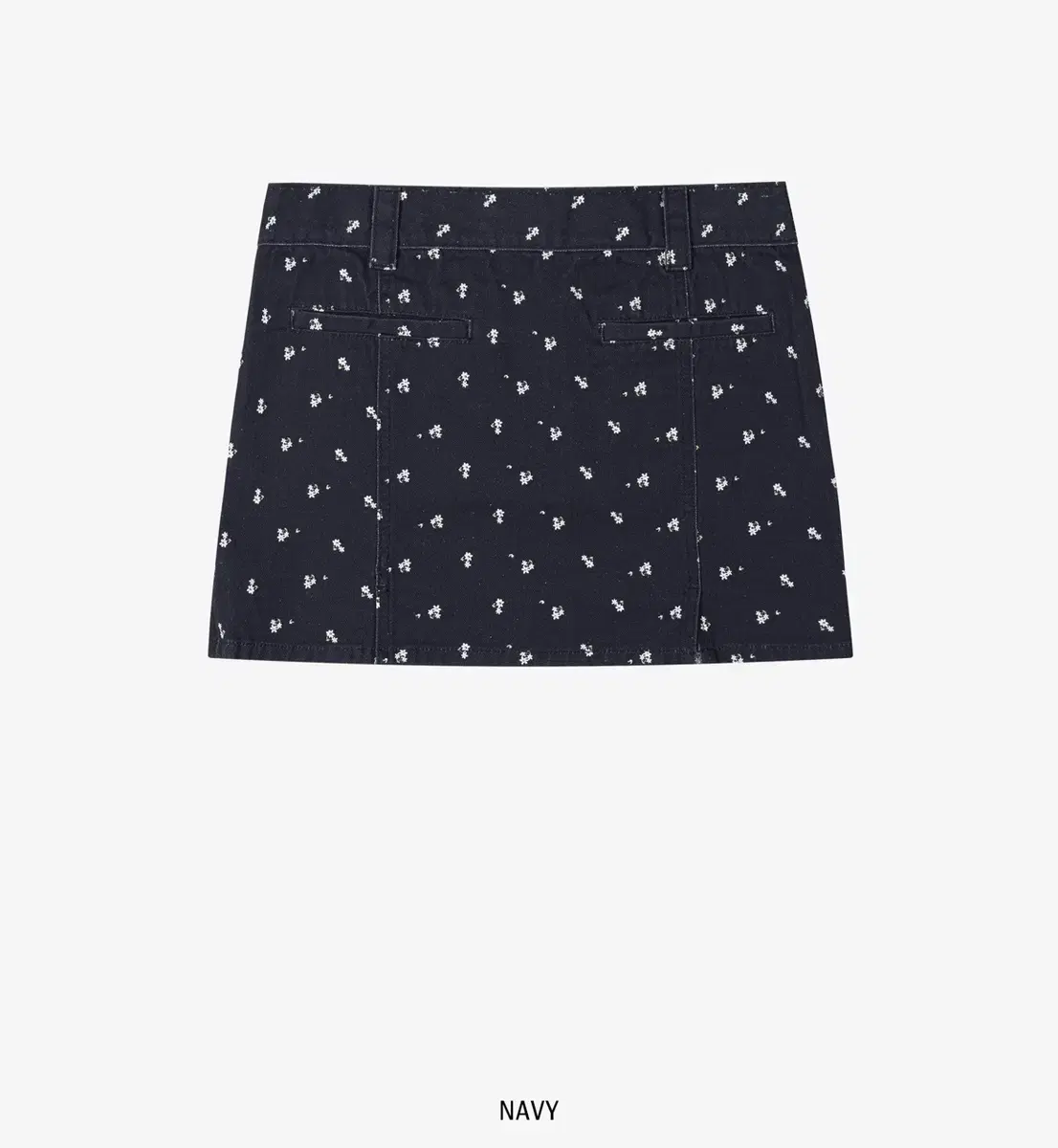 그로브 Floral Twill Mini Skirt [NAVY] 2