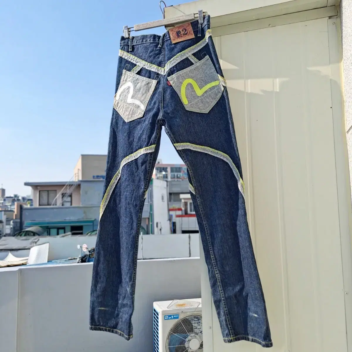 [Ebisu] Line Docking Denim Pants