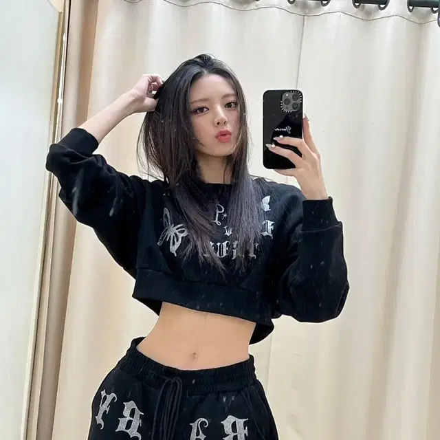 러브이즈트루 조거팬츠 OW GLITTER JOGGER(BLACK)