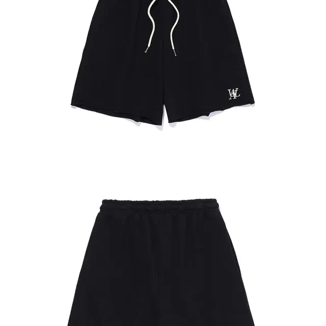 우알롱 숏팬츠 S Overdyed set up pants - BLACK