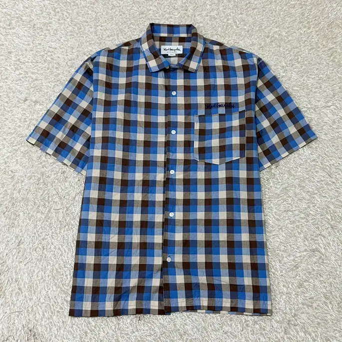 L)Warren Isaacs Mark Gonzalez Overfit Check Shirt