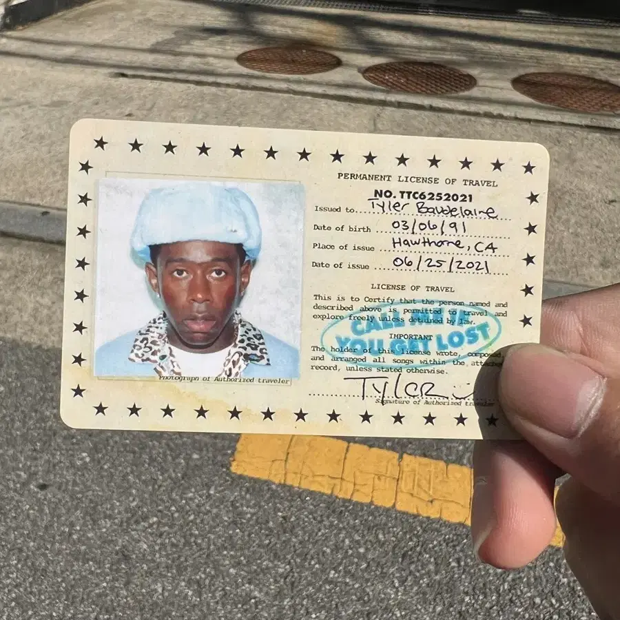 타일러 더 크리에이터(tyler the creator) idcard