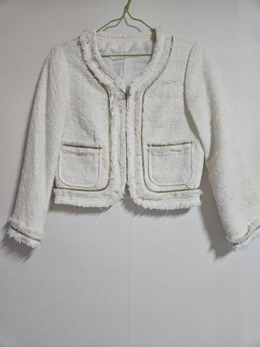 Ivory cropped jacket