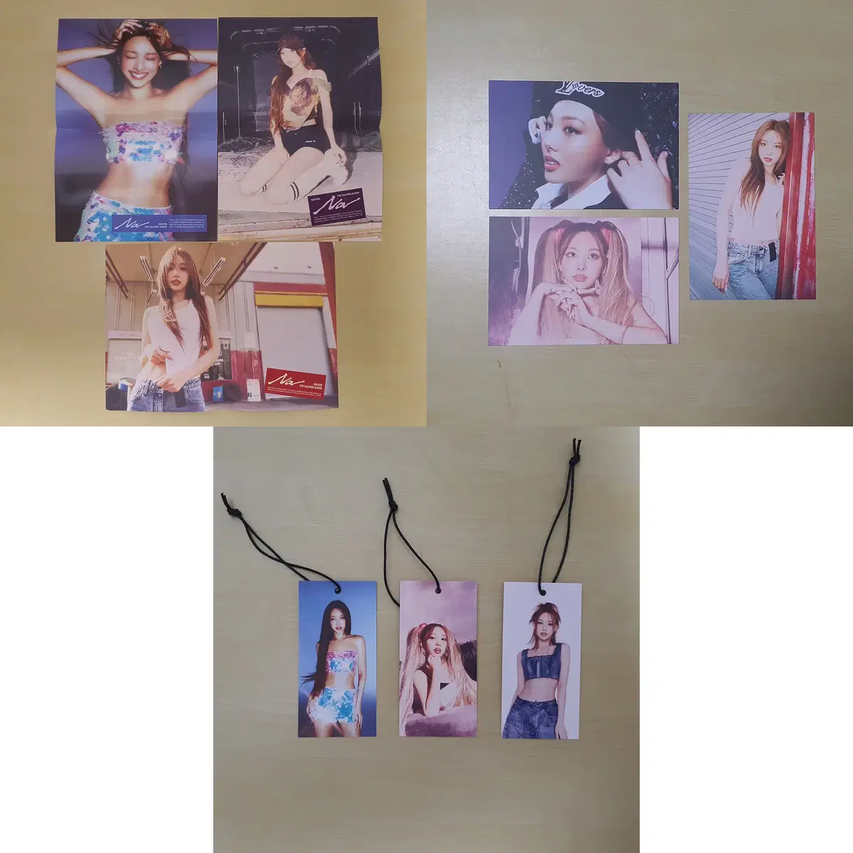 Twice nayeon NA (ABCD) album Folded posters, postcards, bookmarks