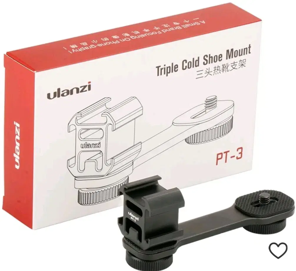 Ulanzi PT-3 3 in 1 트리플 핫슈 마운트 어댑터