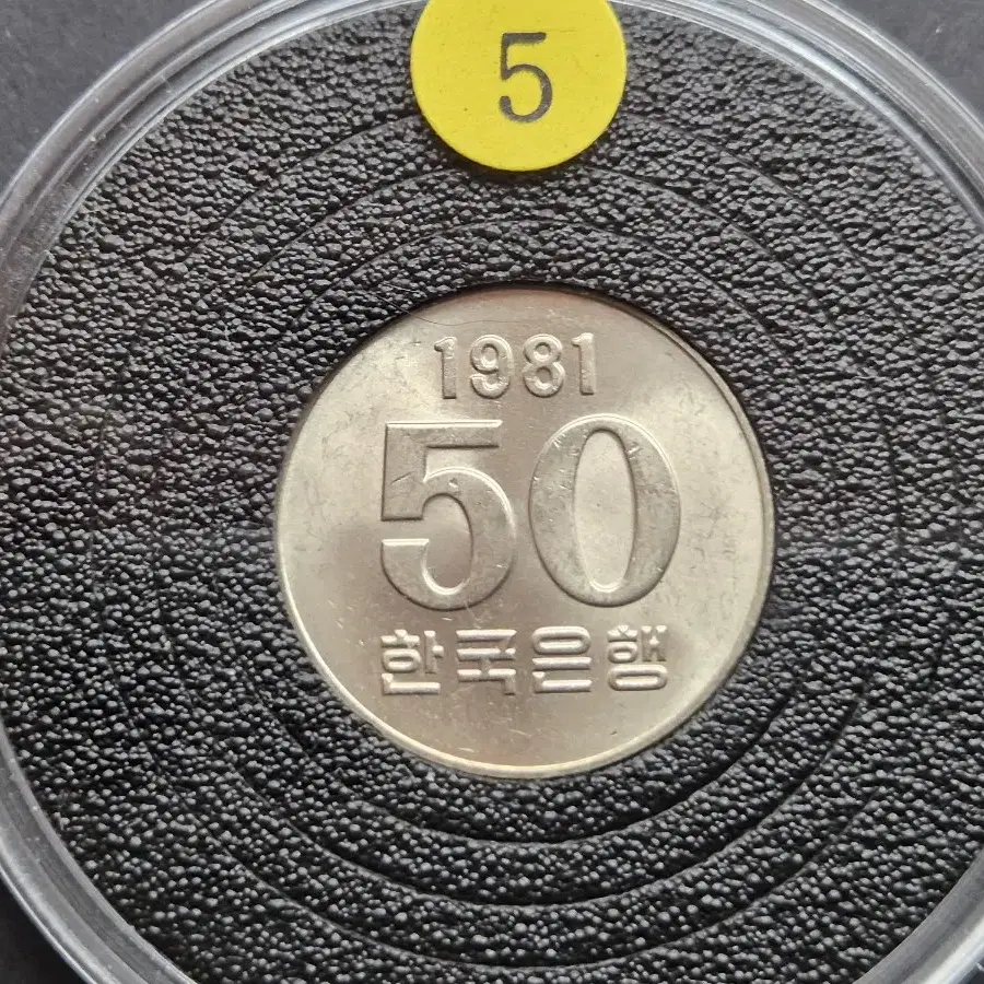 1981년 50원 미사용주화 2개외