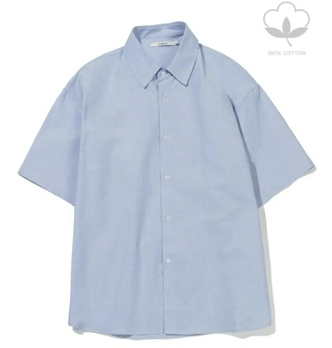 Keymuir Cityboy Overfit Oxford Short Sleeve Shirt Sax Bloo S