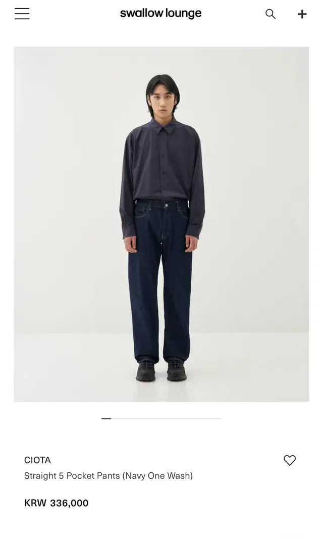 CIOTA Straight 5Pocket Pants(원워시) 32size