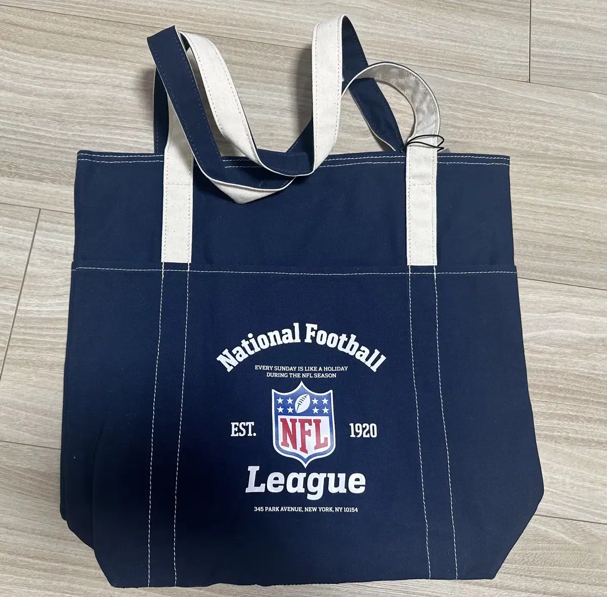 NFL F211ATO050 클럽 투톤 에코백 NAVY