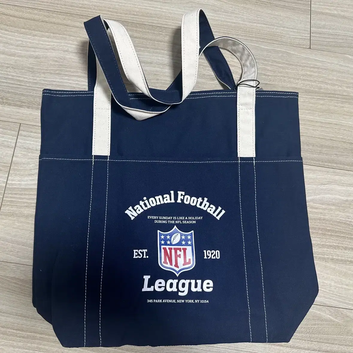 NFL F211ATO050 클럽 투톤 에코백 NAVY