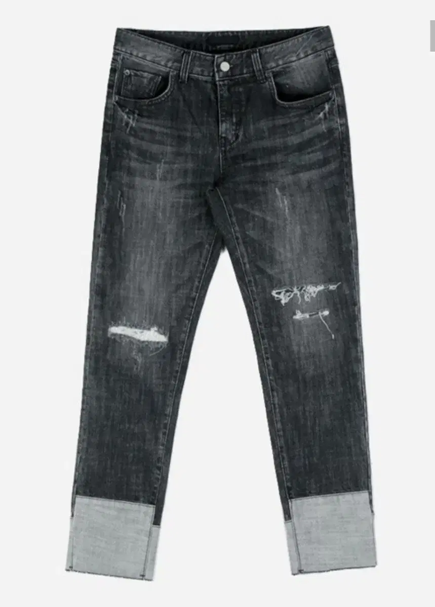 New) Reworked hem slim denim jin S 28