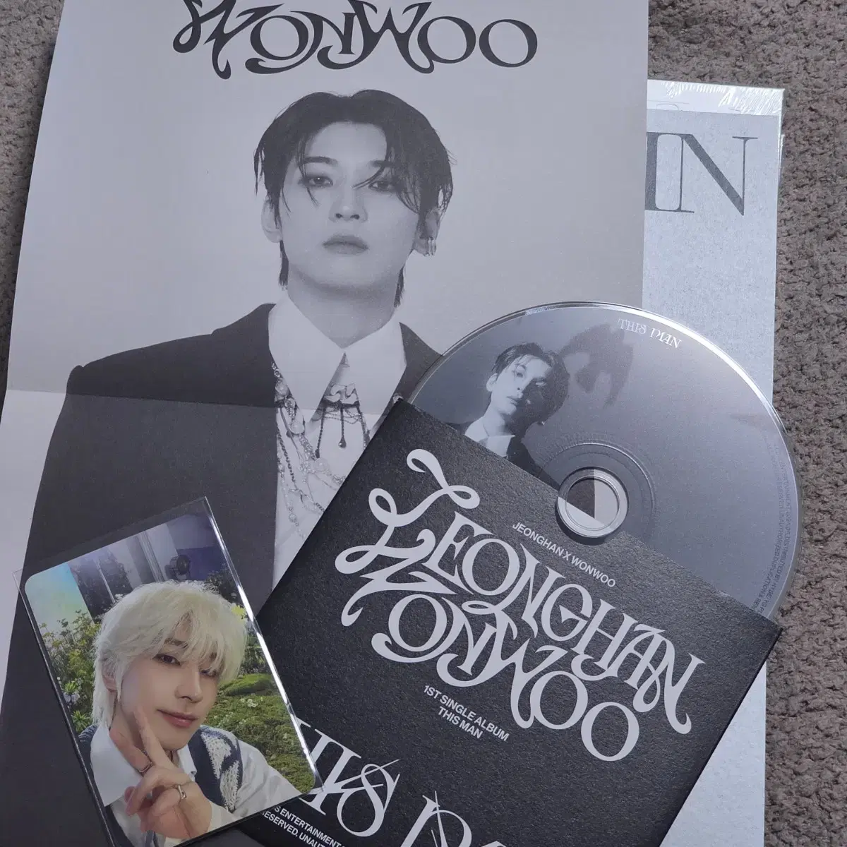 Full Set) Jeonghan wonwoo Unit Single THIS MAN Standard Ordinary Version unsealed Album