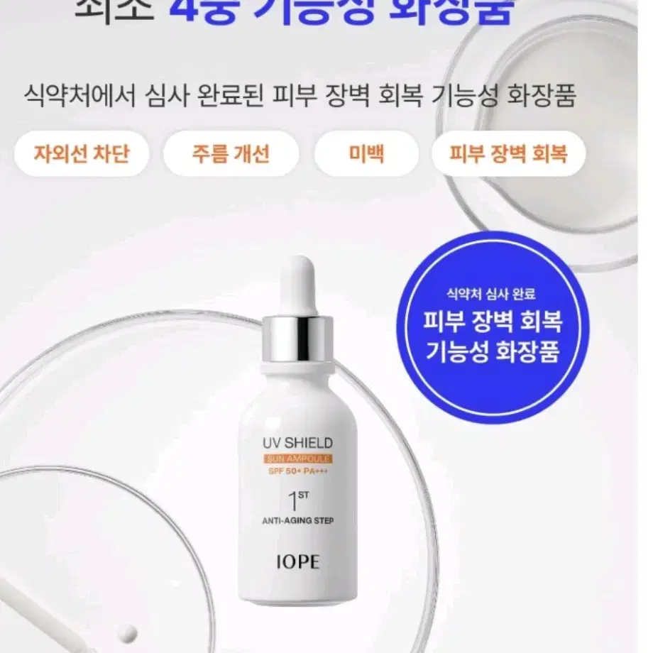 새상품)아이오페 UV 쉴드 선 앰플 40ml