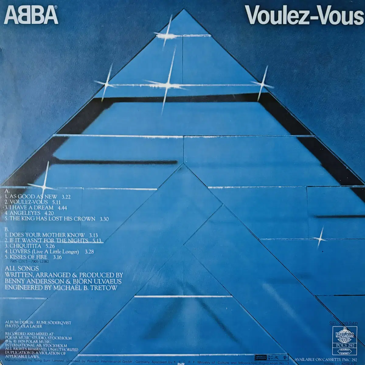 [LP] ABBA - Voulez-Vous 한국반 1979 EX++