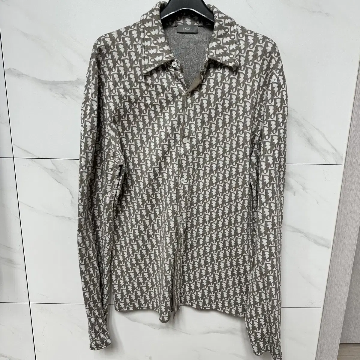 [S+ / Same Day Shipping] Dior Oblique Knit Shirt S