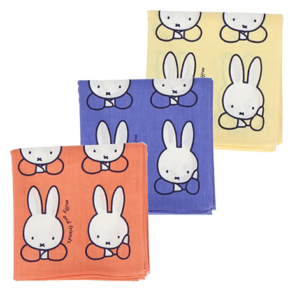 [새상품] 일본 미피 miffy 반다나 손수건 3종