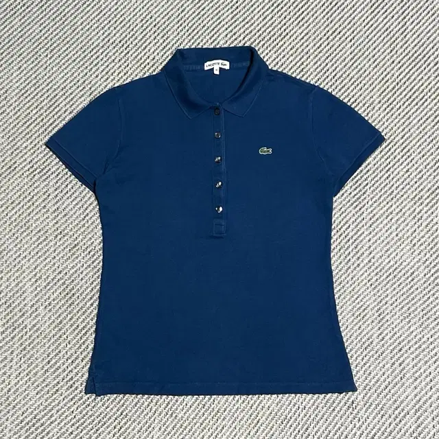 [ L ] Lacoste 라코스테 블루 코튼 반팔 카라티