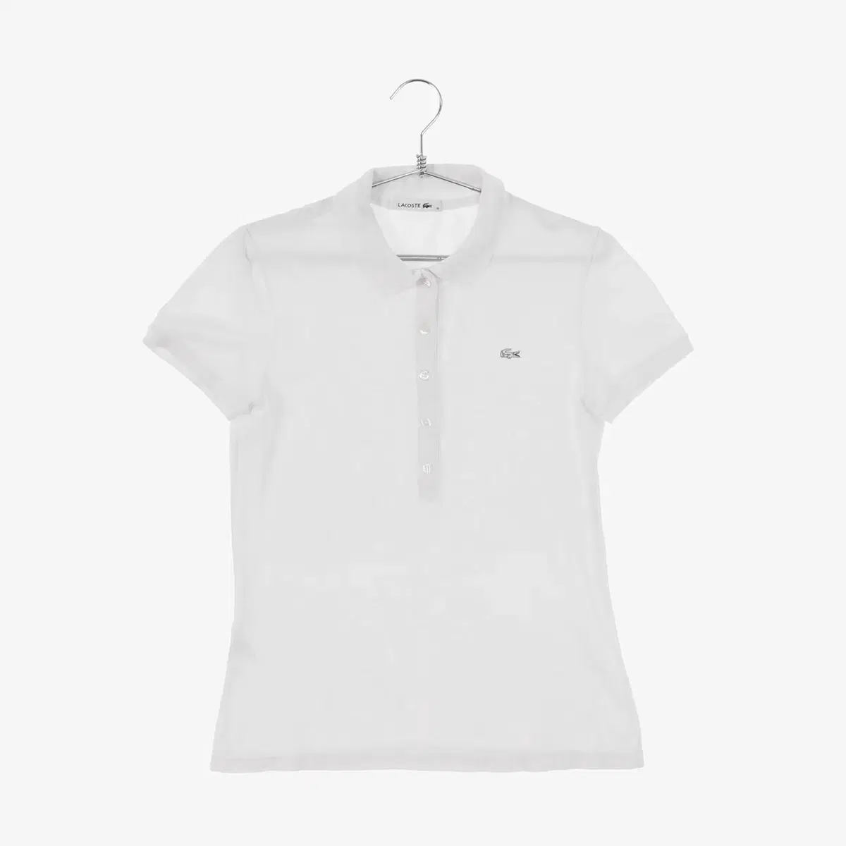 [ S ] Lacoste 라코스테 화이트 반팔 카라티