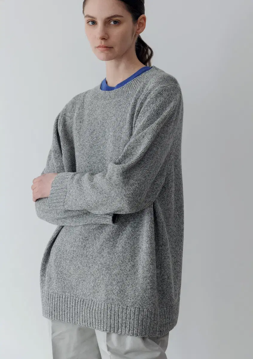 [새상품] 문달 sieste knit in charcoal