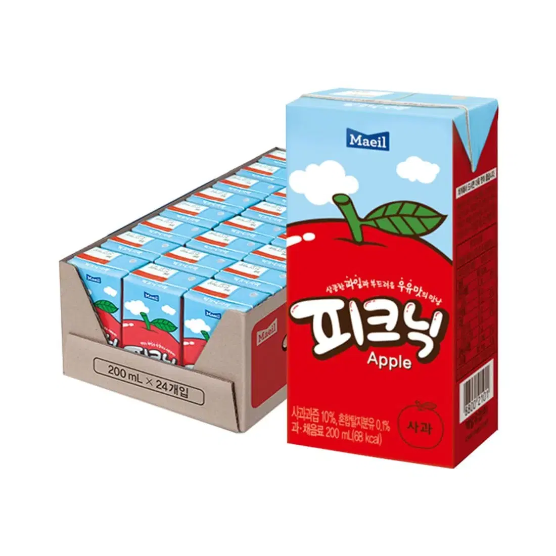 무료배송-피크닉 사과 200ml 24팩 매일유업