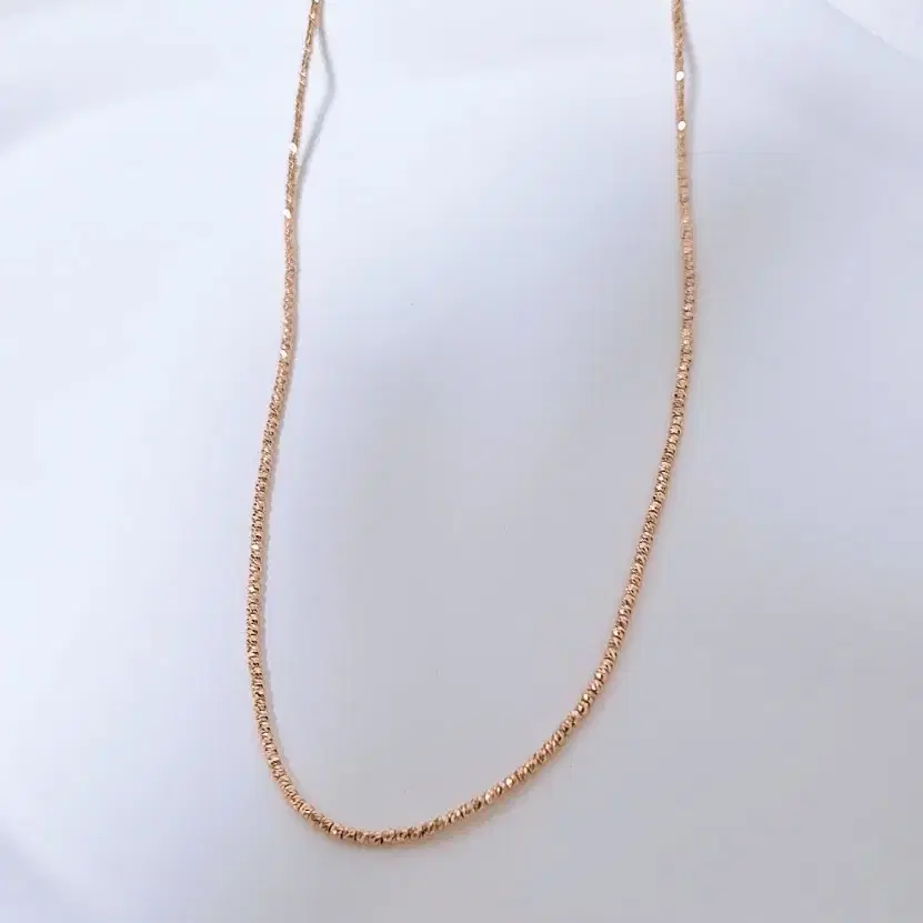 14k 레인볼 커팅 목걸이 1.5mm