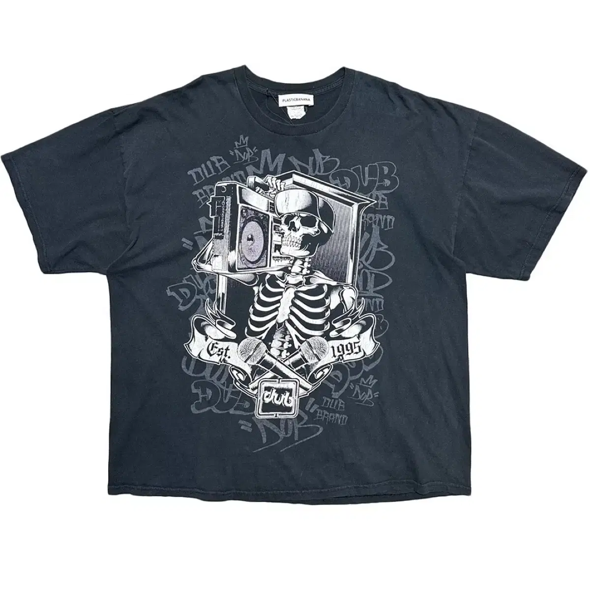 [110]Metal Skull Gothic Print T-Shirt