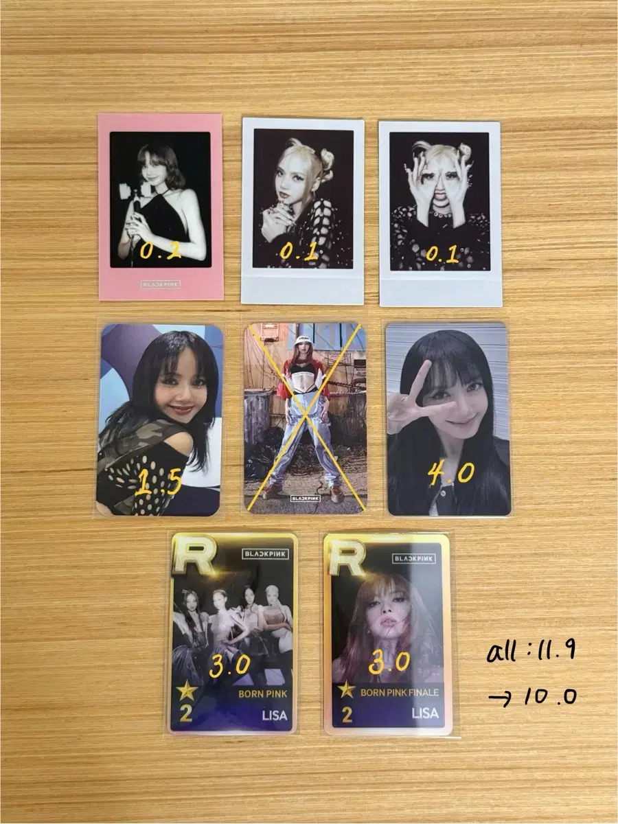 Lowest price source) black pink lisa Bonpink Shuwa ld concert photocard in bulk