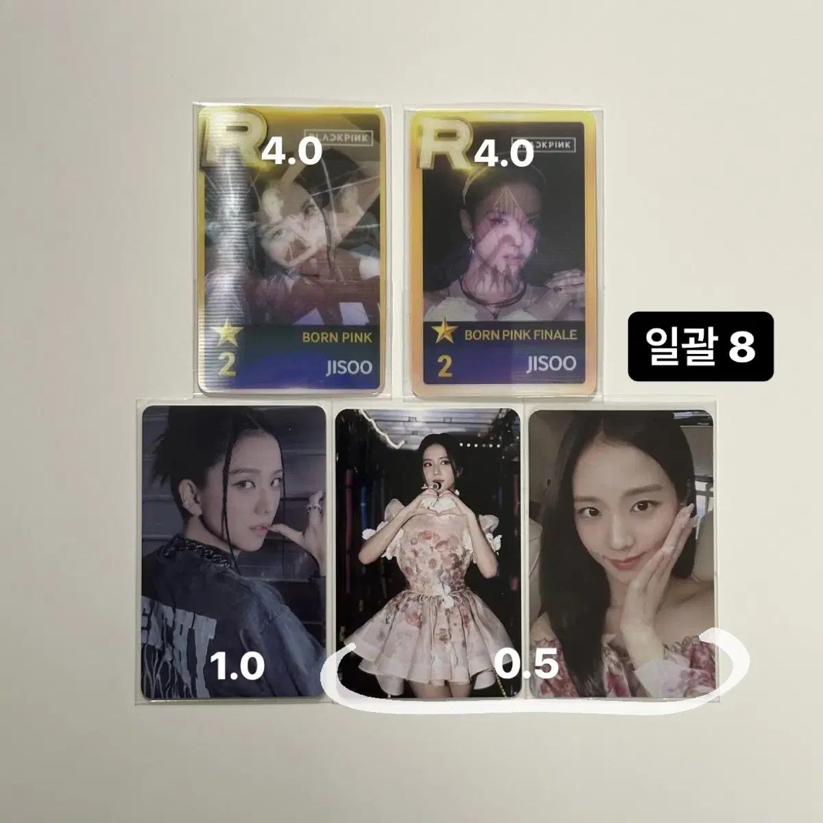 Lowest price source) black pink jisoo Bonpink Shuwa ld concert photocard in bulk