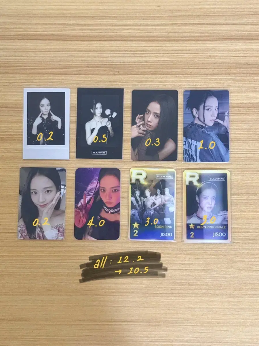 Lowest price source) black pink jisoo Bonpink Shuwa ld concert photocard in bulk