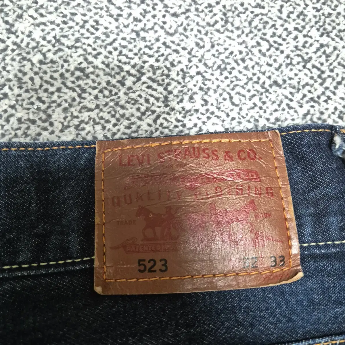 LEVIS 리바이스 523 스트레이트핏  진청 데님 팬츠