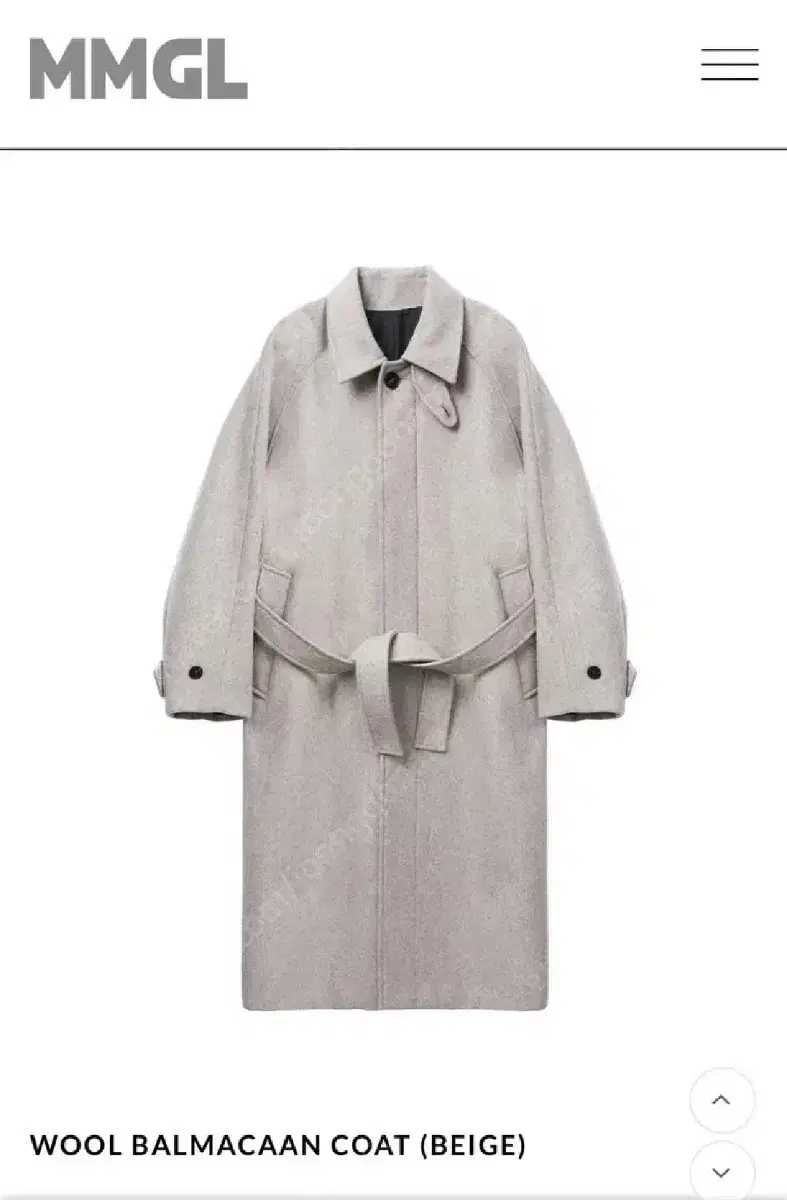 MMGL Wool Balmacan Coat (2size)