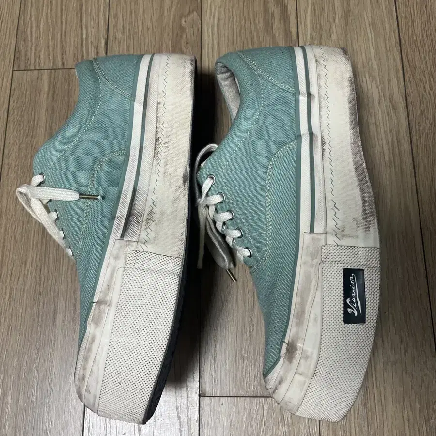 VISVIM 비즈빔 로건 덱 lt.green 11size