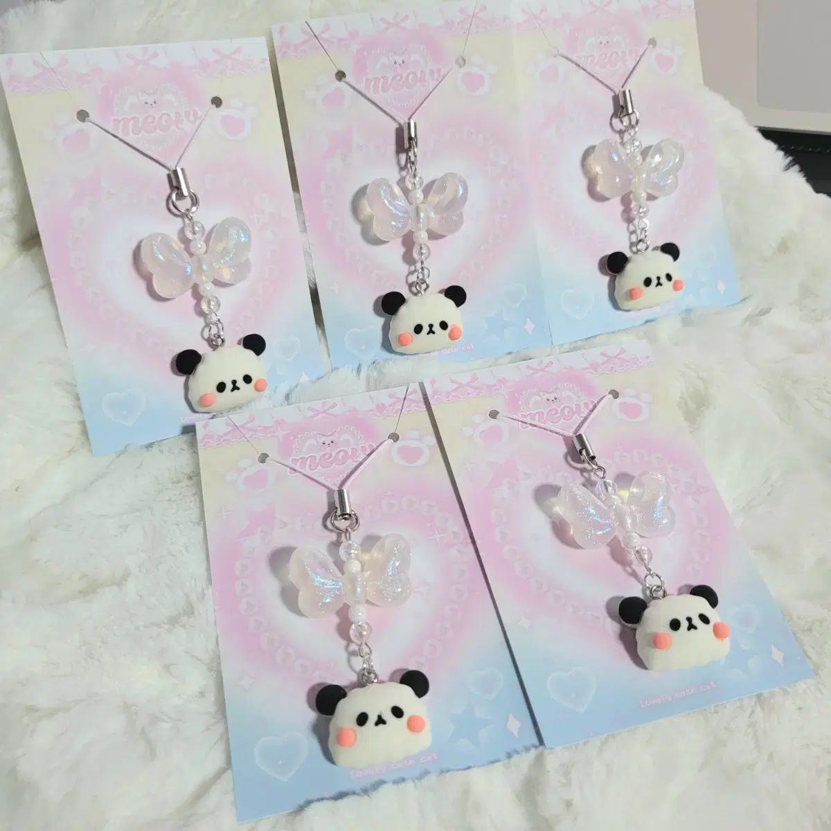 (including fees) Ball Red Wang Ribbon Panda Keyring <<파격할인>>